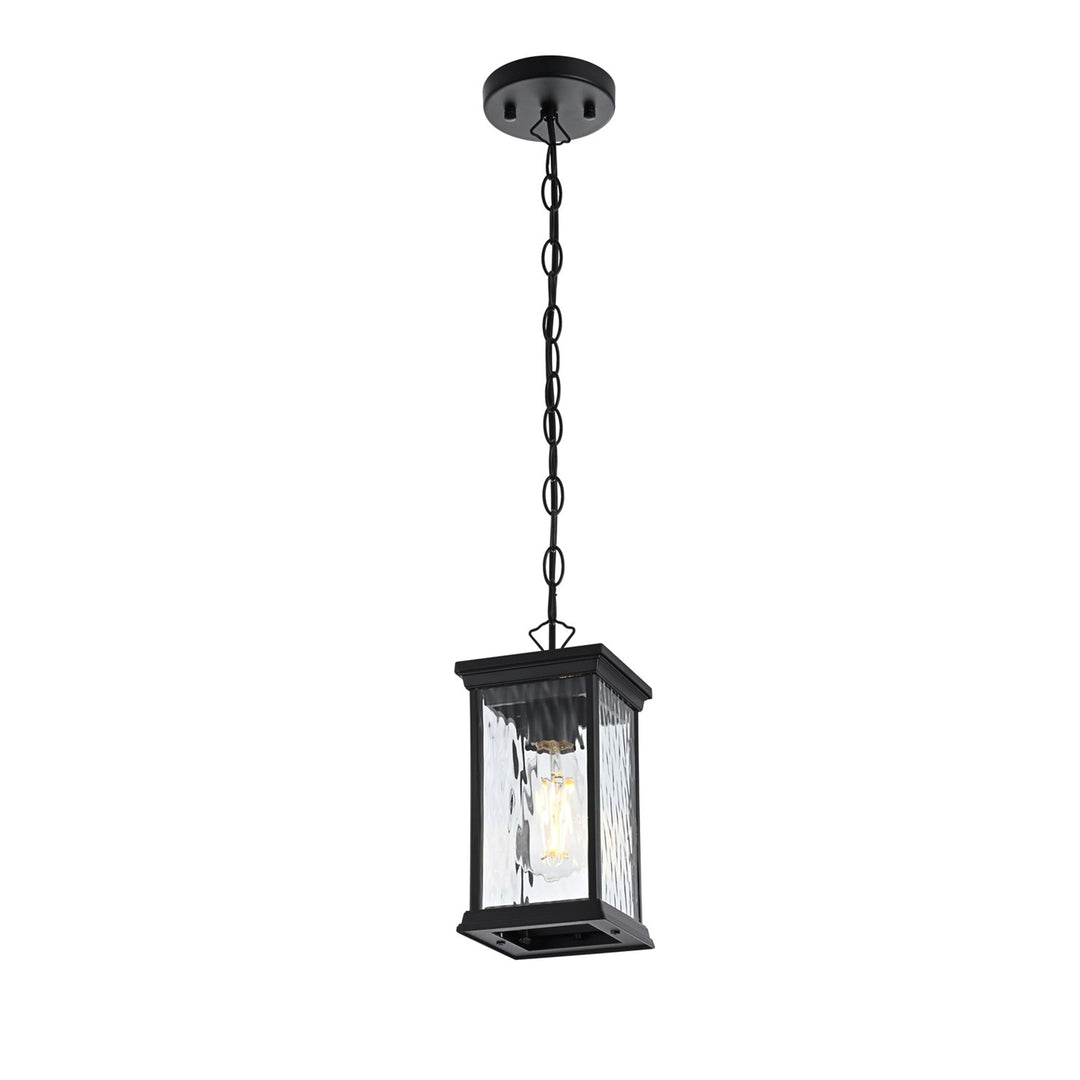 5 Inch Outdoor Pendant In Black - View 4 - Joshua Marshal