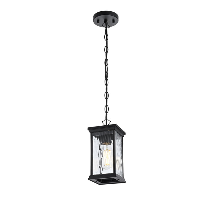 5 Inch Outdoor Pendant In Black - View 4 - Joshua Marshal