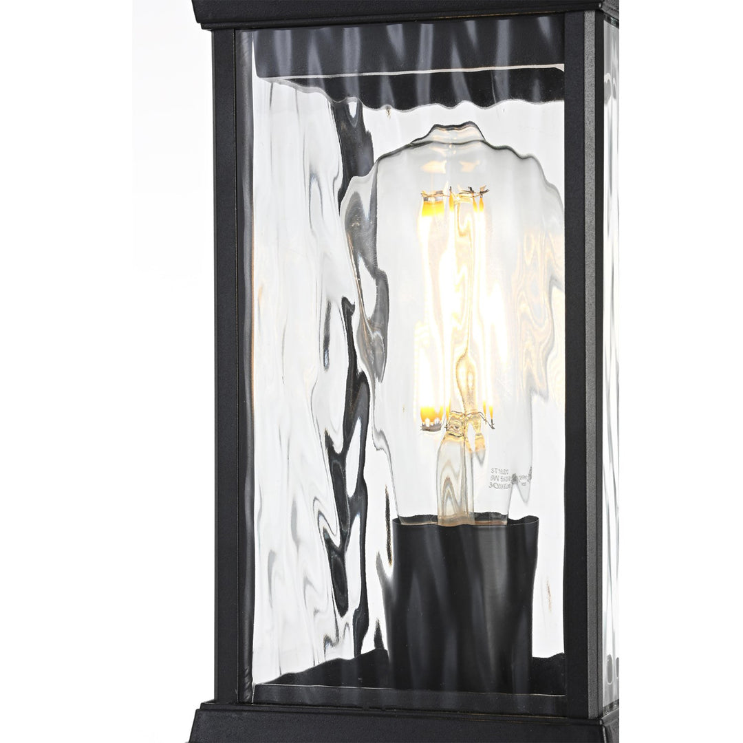 5 Inch Outdoor Post Light In Black - View 5 - Joshua Marshal