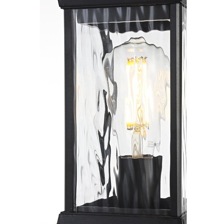 5 Inch Outdoor Post Light In Black - View 5 - Joshua Marshal