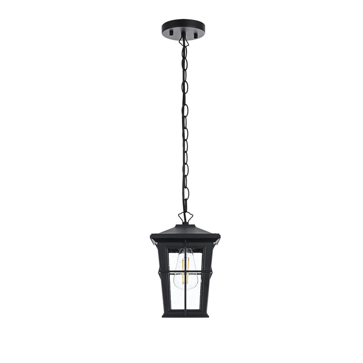 7 Inch Outdoor Pendant In Black - View 3 - Joshua Marshal