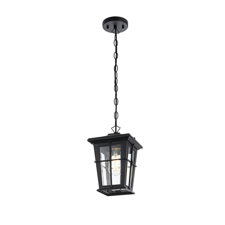 7 Inch Outdoor Pendant In Black - View 4 - Joshua Marshal