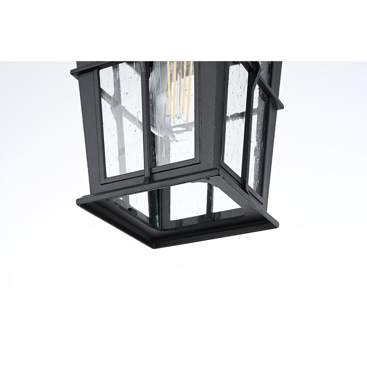 7 Inch Outdoor Pendant In Black - View 5 - Joshua Marshal