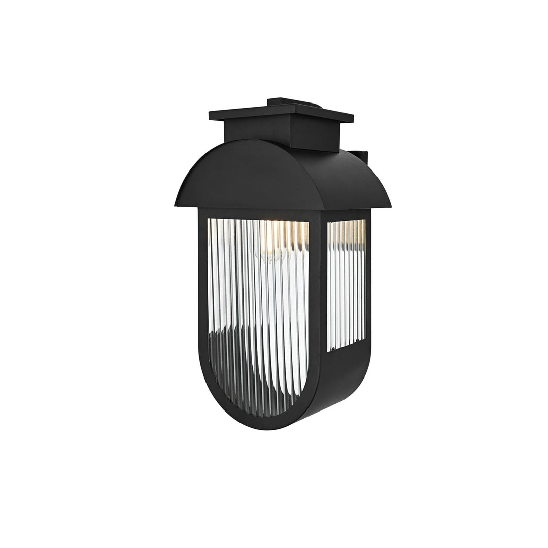 10 Inch Outdoor Wall Sconce In Black - View 3 - Joshua Marshal
