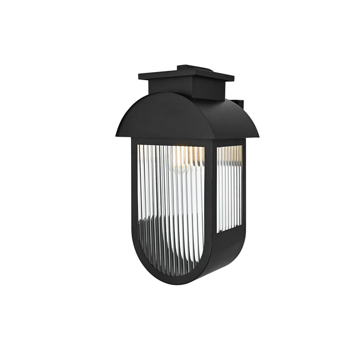 10 Inch Outdoor Wall Sconce In Black - View 3 - Joshua Marshal