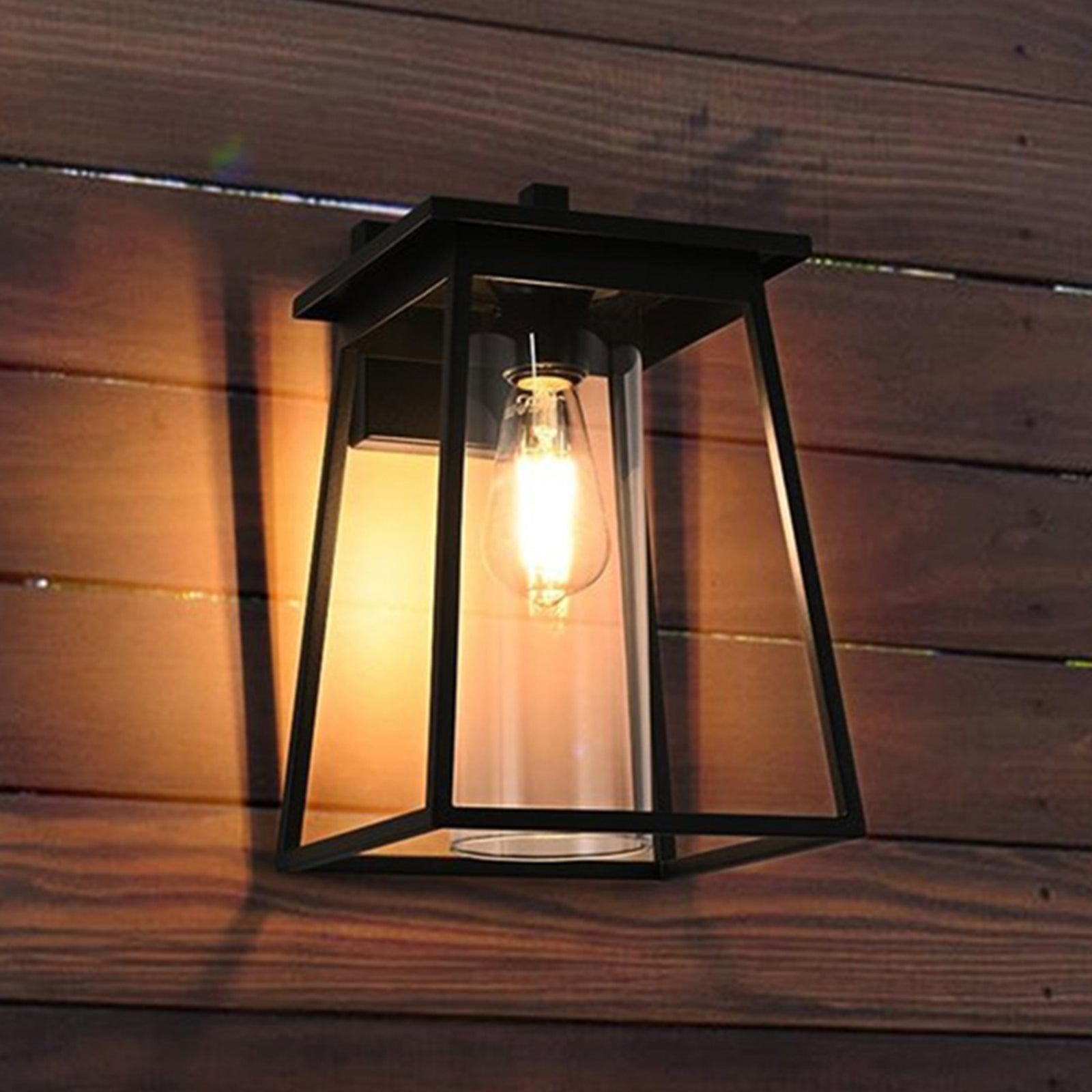 8.5 Inch Outdoor Wall Sconce In Black Black Finish - LIGHTING by Joshua Marshal