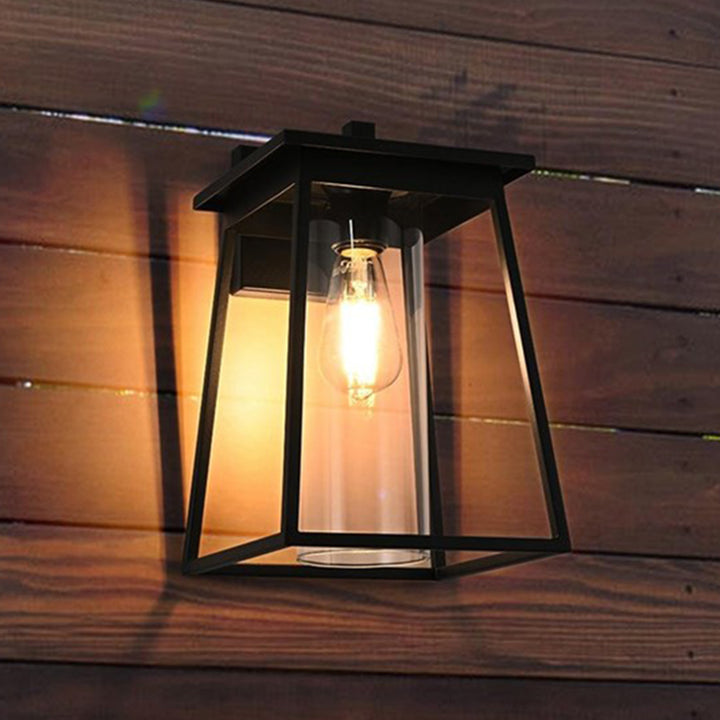 8.5 Inch Outdoor Wall Sconce In Black Black Finish - LIGHTING by Joshua Marshal
