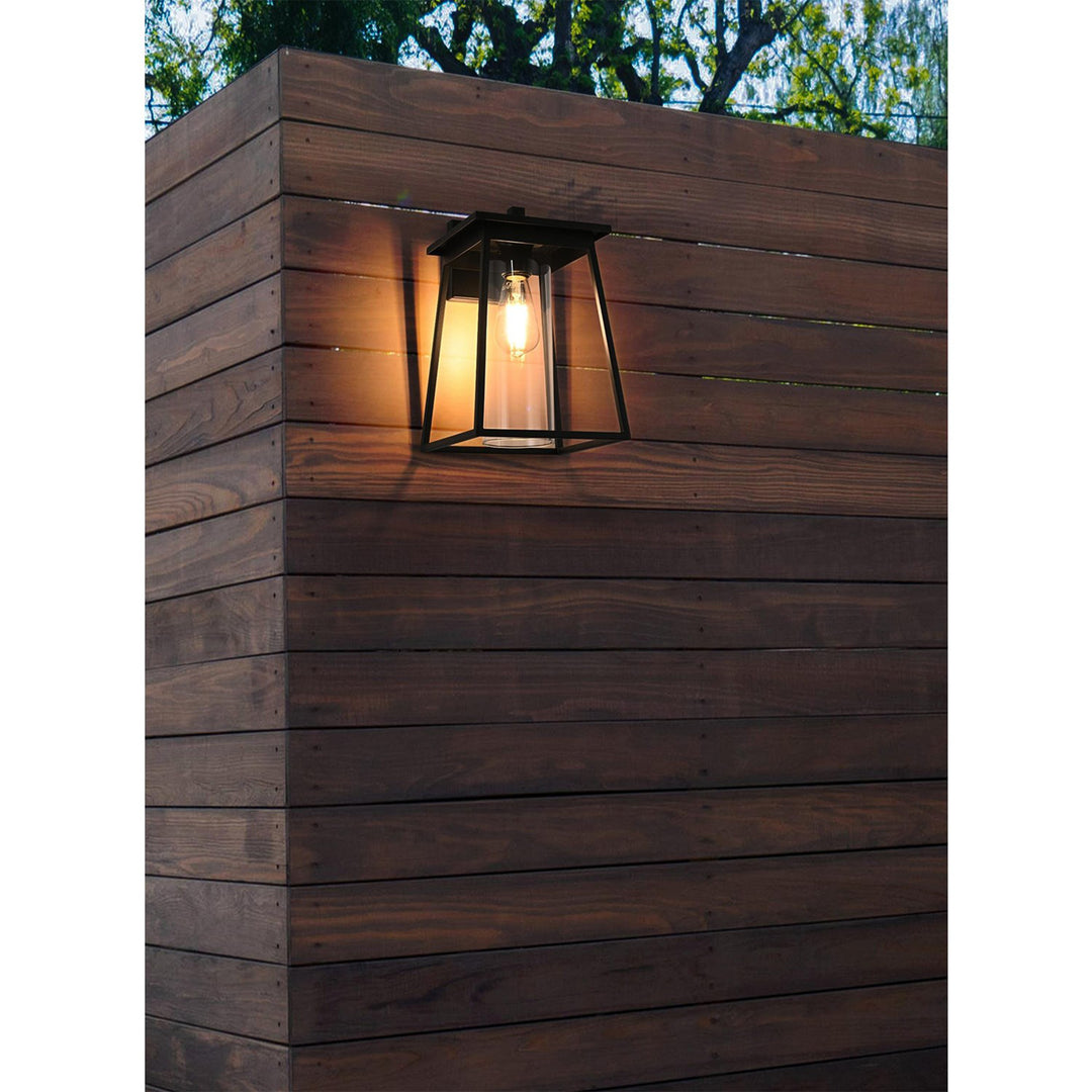 8.5 Inch Outdoor Wall Sconce In Black - View 2 - Joshua Marshal
