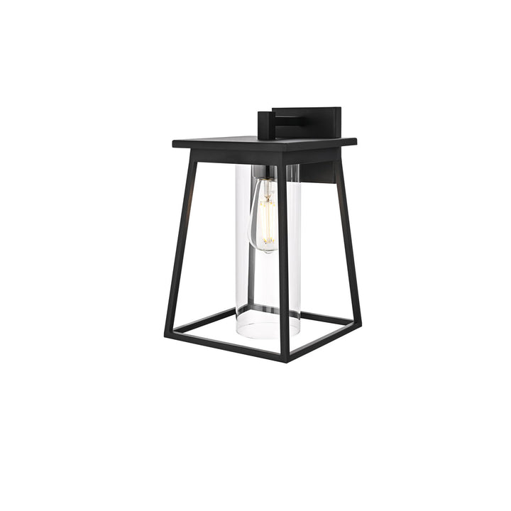 8.5 Inch Outdoor Wall Sconce In Black - View 4 - Joshua Marshal