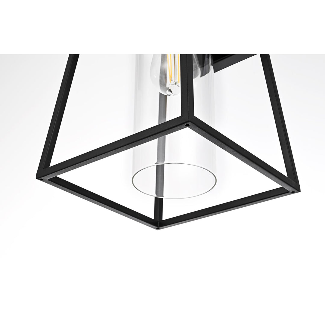 8.5 Inch Outdoor Wall Sconce In Black - View 5 - Joshua Marshal