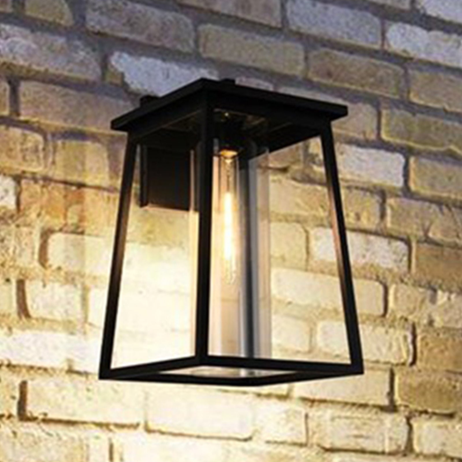 11 Inch Outdoor Wall Sconce In Black Black Finish - LIGHTING by Joshua Marshal