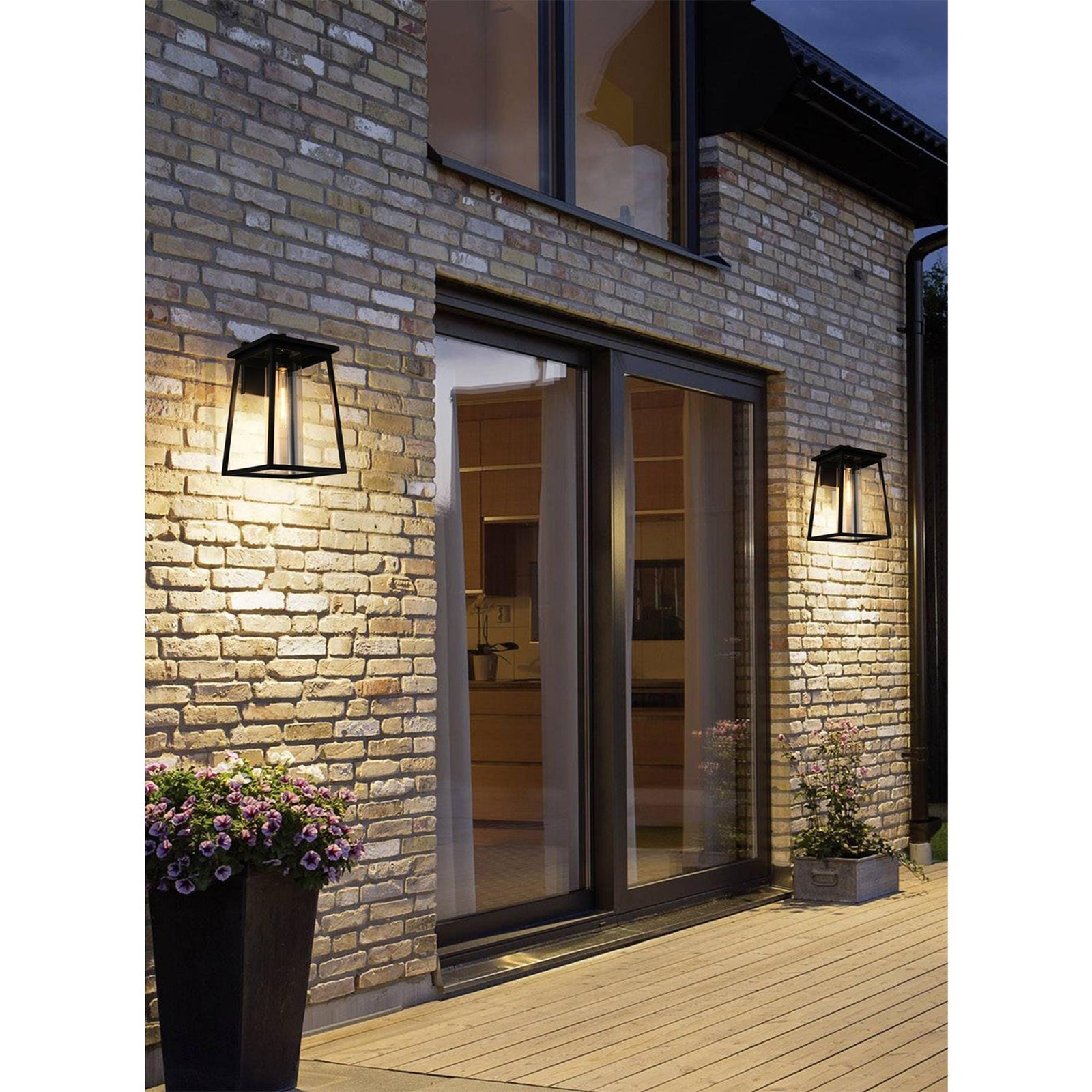 11 Inch Outdoor Wall Sconce In Black - View 2 - Joshua Marshal