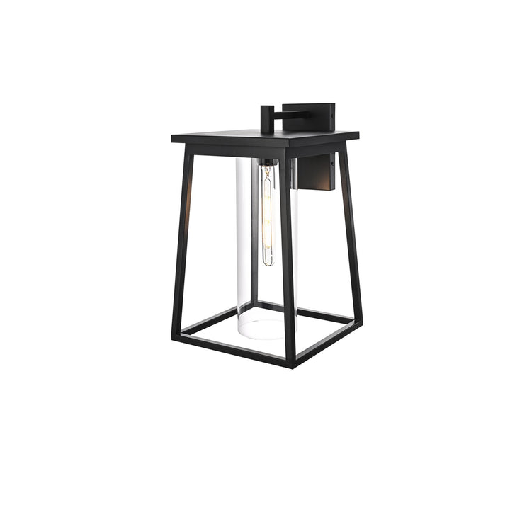 11 Inch Outdoor Wall Sconce In Black - View 4 - Joshua Marshal