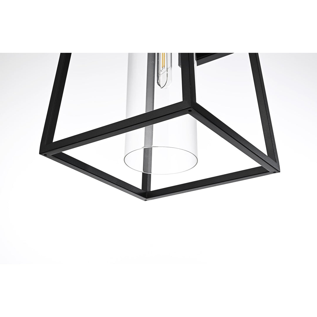 11 Inch Outdoor Wall Sconce In Black - View 5 - Joshua Marshal