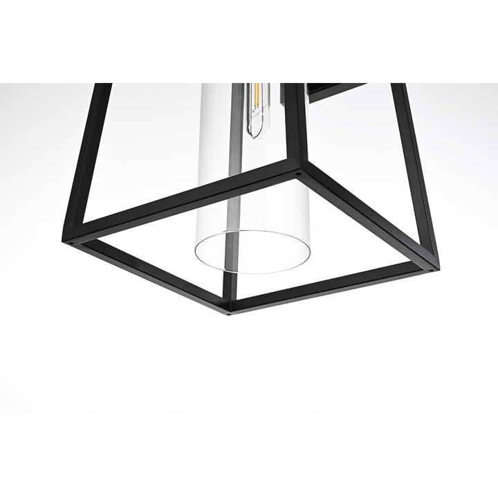 11 Inch Outdoor Wall Sconce In Black - View 5 - Joshua Marshal