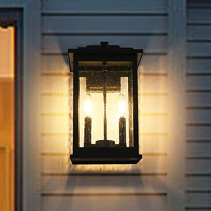 8.5 Inch Outdoor Wall Sconce In Black Black Finish - LIGHTING by Joshua Marshal