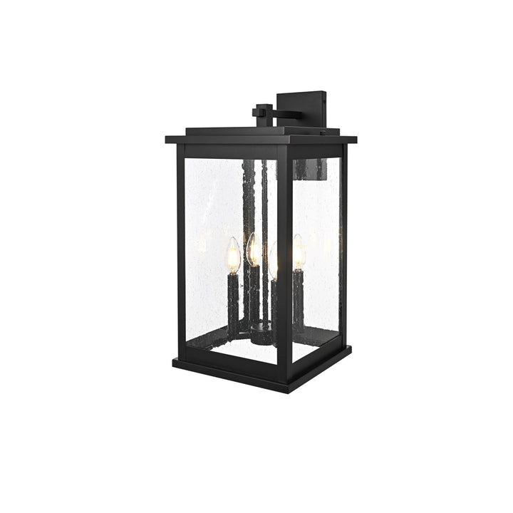 11 Inch Outdoor Wall Sconce In Black - View 4 - Joshua Marshal