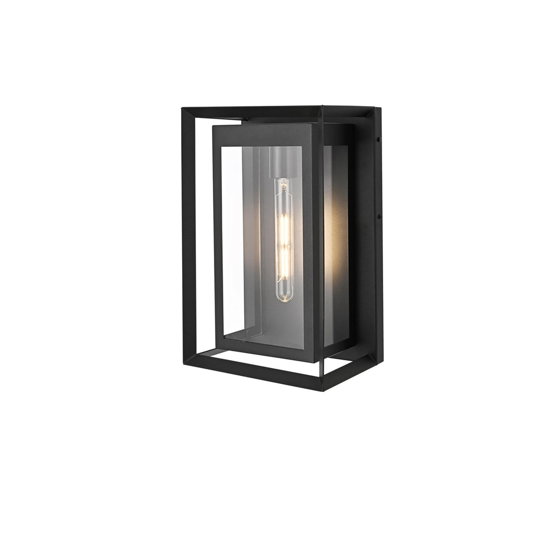 10 Inch Outdoor Wall Sconce In Black - View 3 - Joshua Marshal