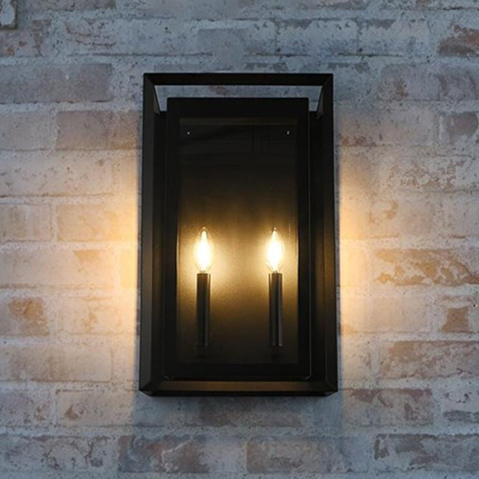 12 Inch Outdoor Wall Sconce In Black Black Finish - LIGHTING by Joshua Marshal
