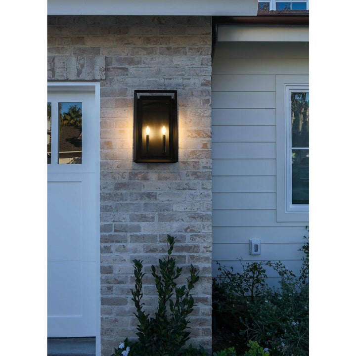 12 Inch Outdoor Wall Sconce In Black - View 2 - Joshua Marshal