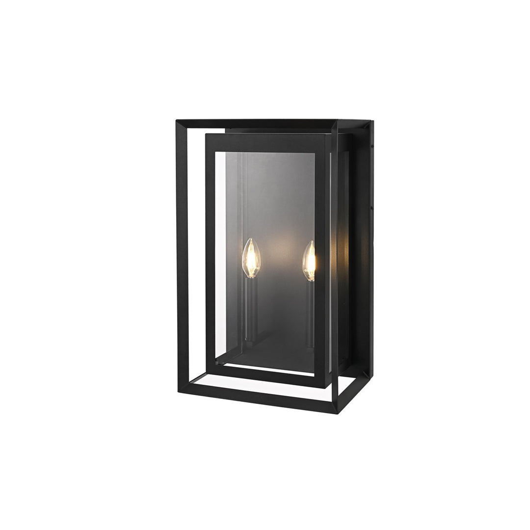 12 Inch Outdoor Wall Sconce In Black - View 4 - Joshua Marshal