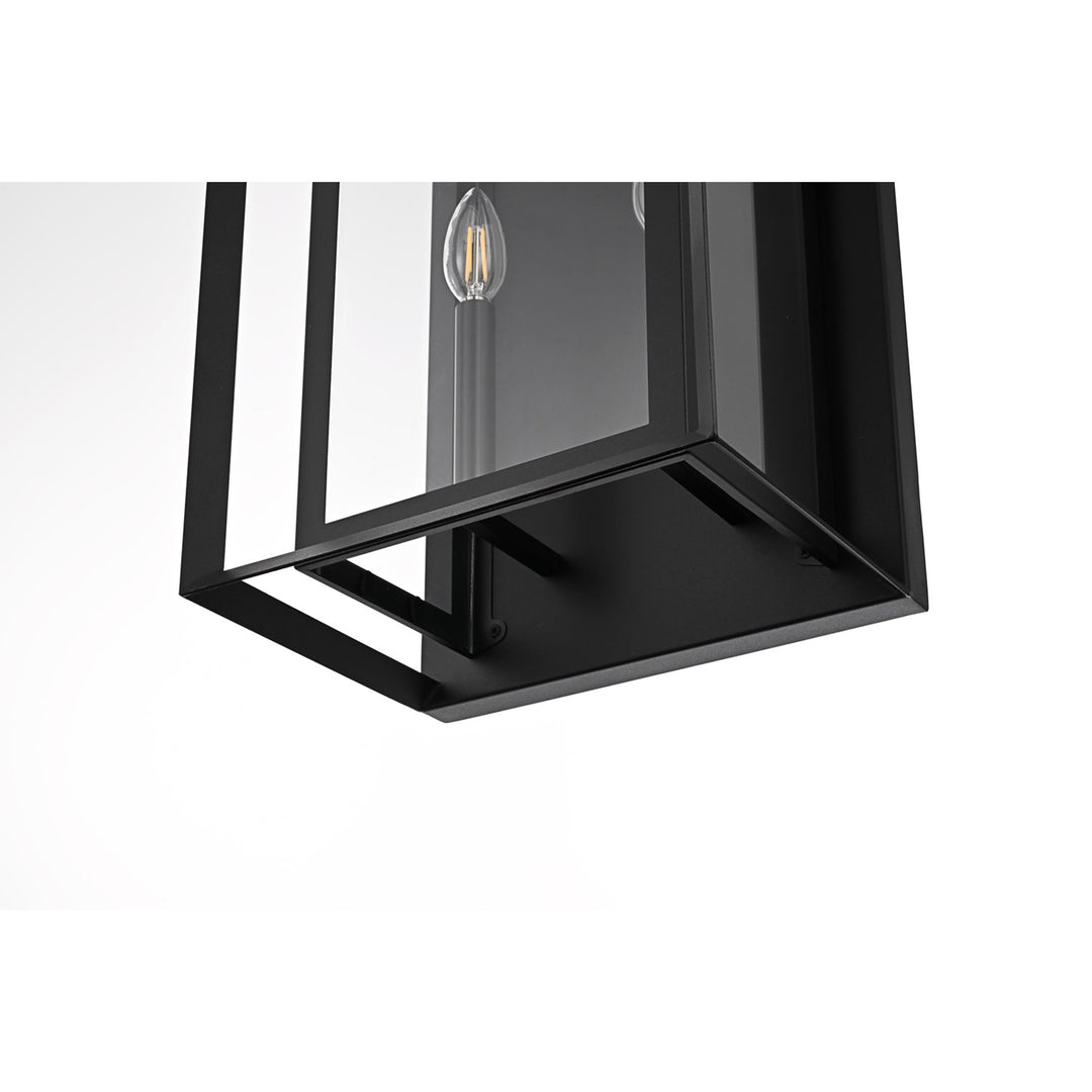 12 Inch Outdoor Wall Sconce In Black - View 5 - Joshua Marshal