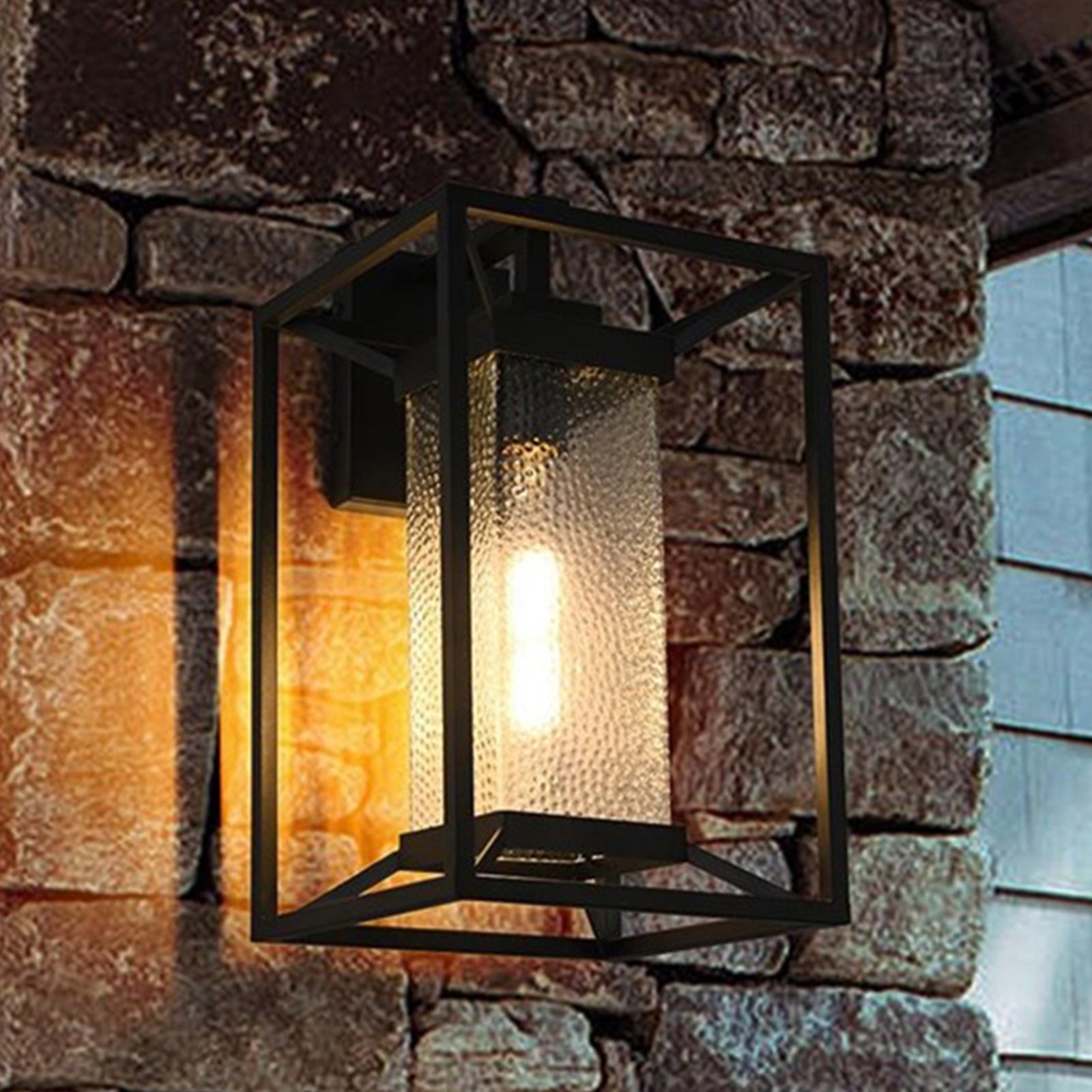 10 Inch Outdoor Wall Sconce In Black Black Finish - LIGHTING by Joshua Marshal