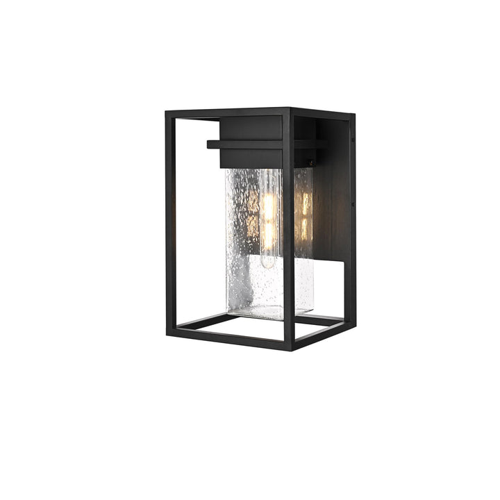 10 Inch Outdoor Wall Sconce In Black - View 4 - Joshua Marshal