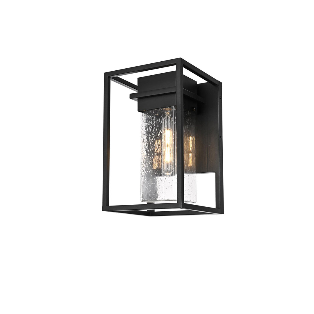 10 Inch Outdoor Wall Sconce In Black - View 5 - Joshua Marshal