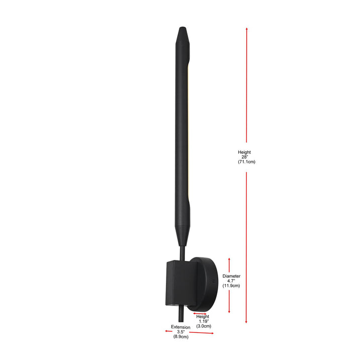 5 Inch Outdoor Wall Sconce In Black - View 4 - Joshua Marshal