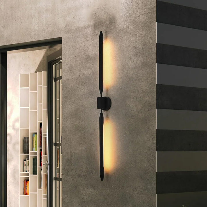 5 Inch Outdoor Wall Sconce In Black Black Finish - LIGHTING by Joshua Marshal