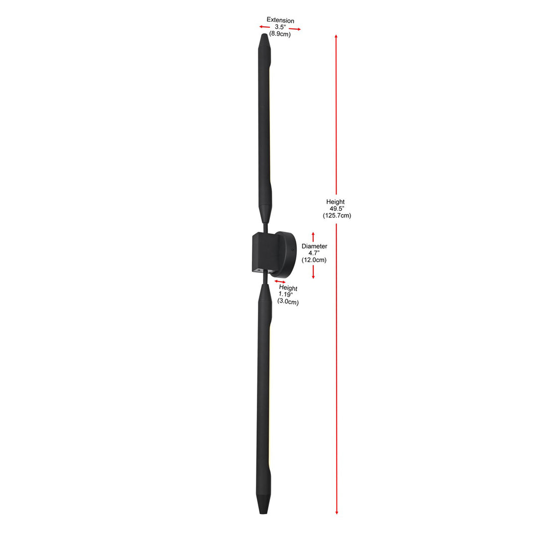 5 Inch Outdoor Wall Sconce In Black - View 6 - Joshua Marshal