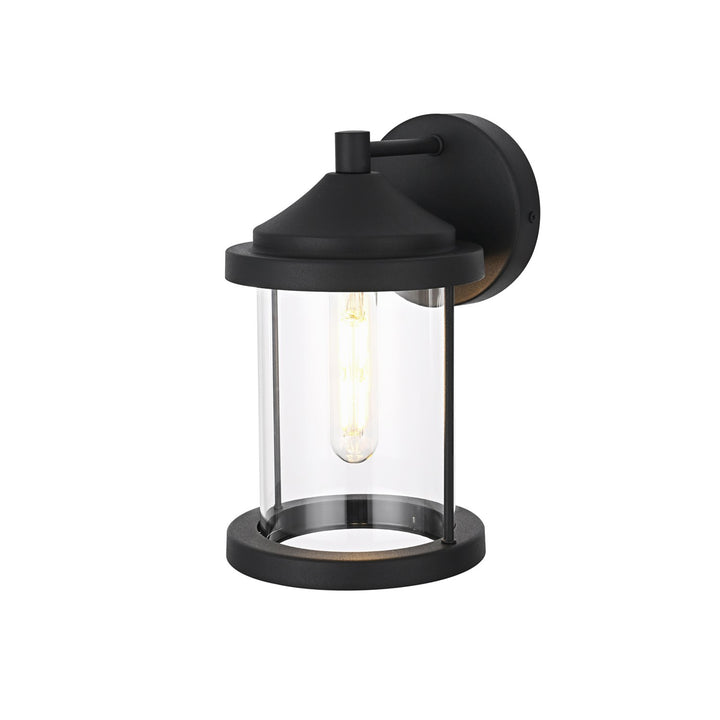 6 Inch Outdoor Wall Sconce In Black - View 4 - Joshua Marshal