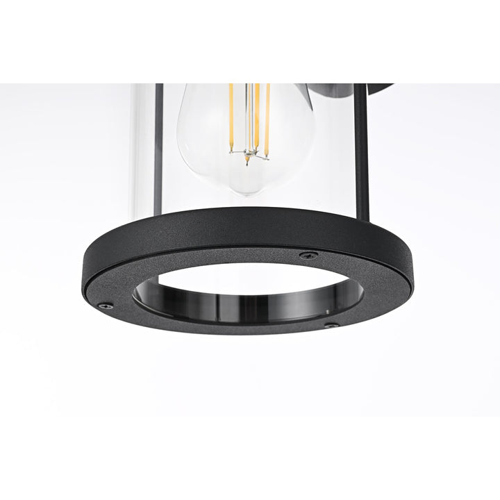6 Inch Outdoor Wall Sconce In Black - View 5 - Joshua Marshal