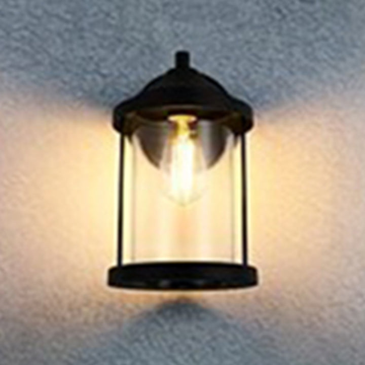 7 Inch Outdoor Wall Sconce In Black Black Finish - LIGHTING by Joshua Marshal