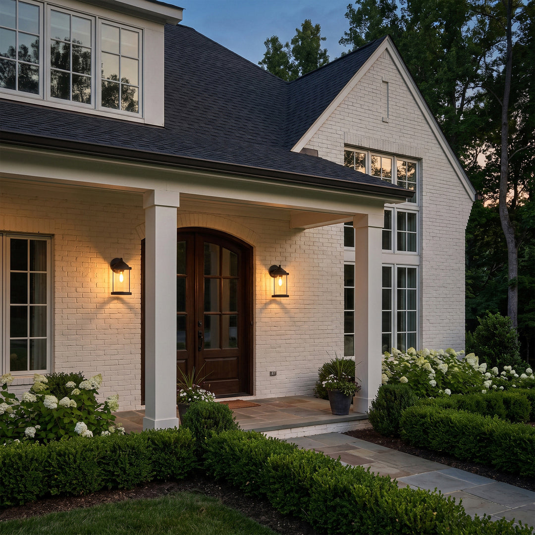7 Inch Outdoor Wall Sconce In Black