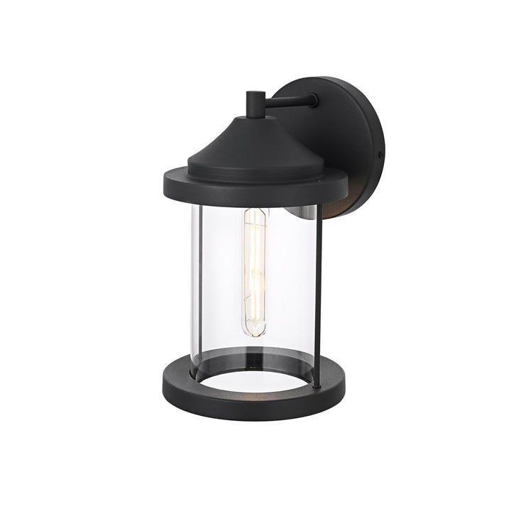 7 Inch Outdoor Wall Sconce In Black - View 4 - Joshua Marshal