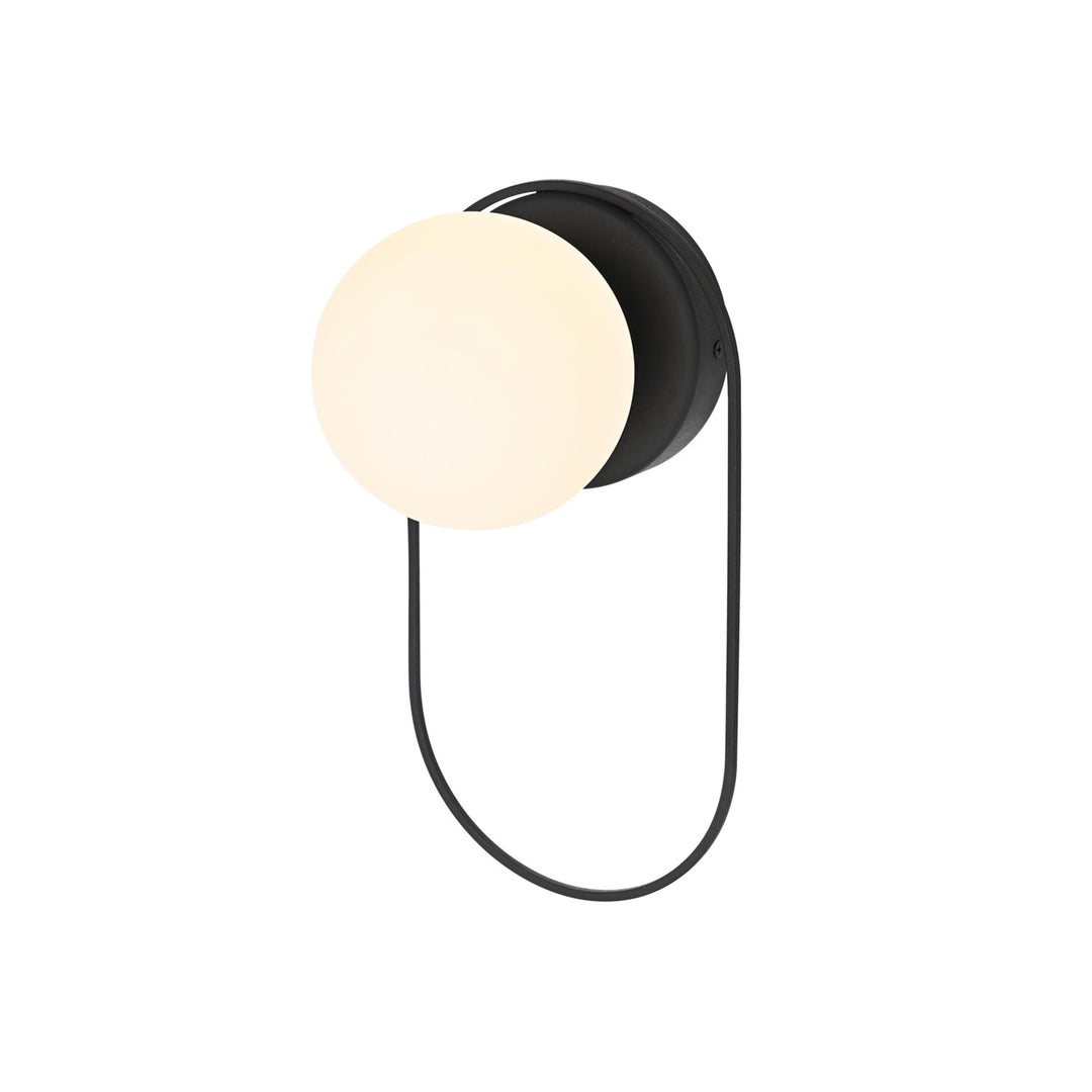 6 Inch Outdoor Wall Sconce In Black - View 4 - Joshua Marshal
