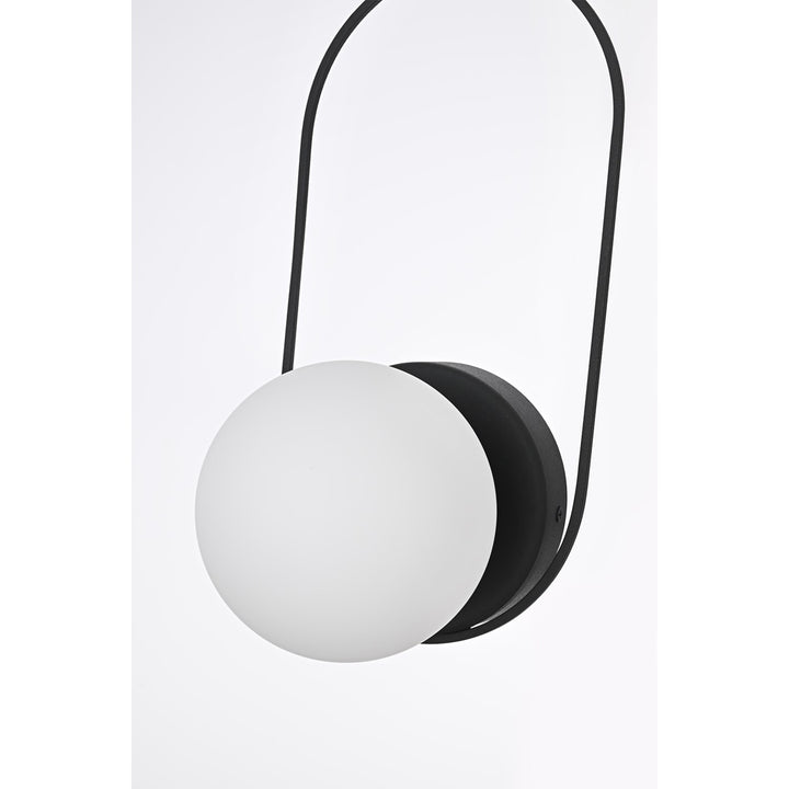 6 Inch Outdoor Wall Sconce In Black - View 5 - Joshua Marshal