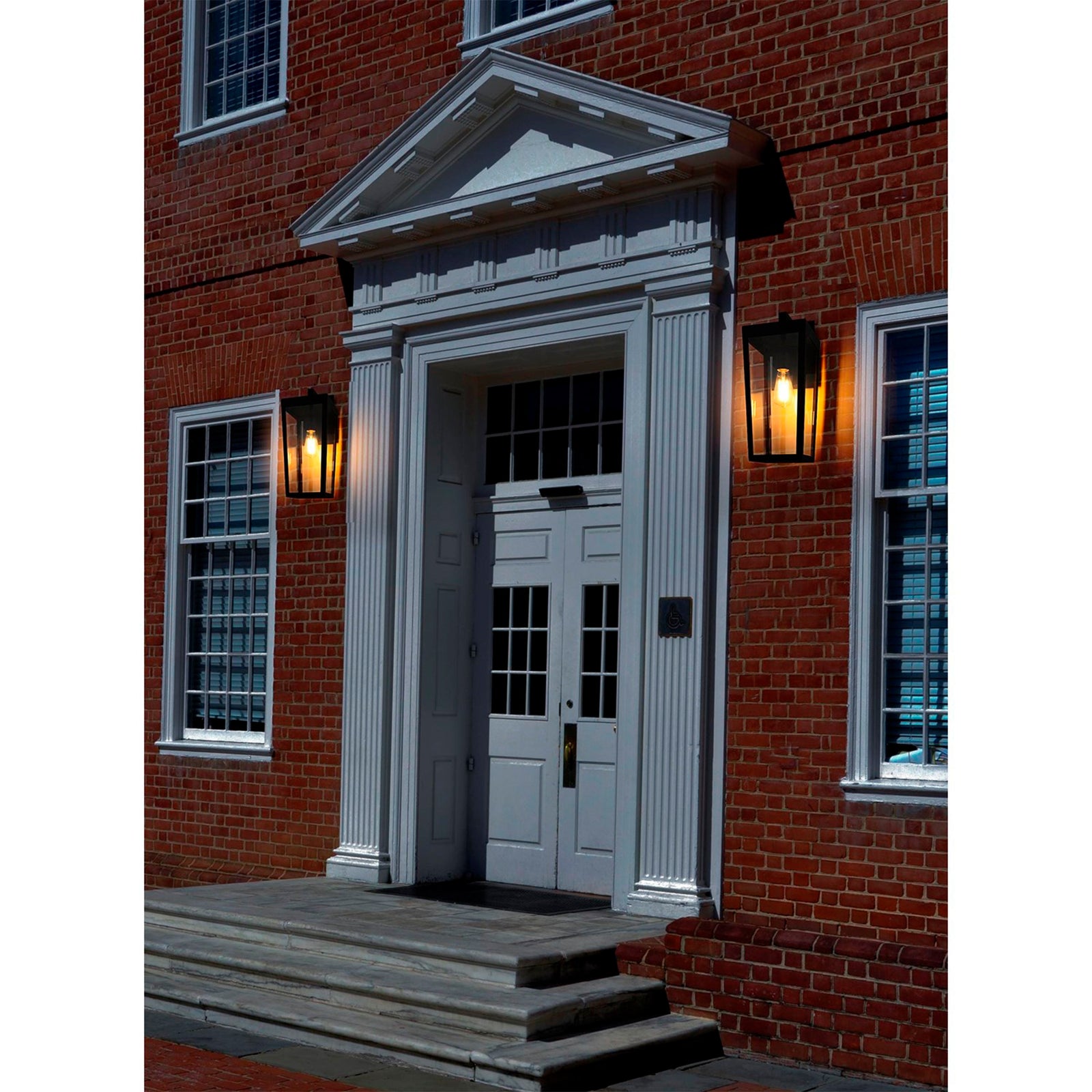 8 Inch Outdoor Wall Sconce In Black - View 2 - Joshua Marshal