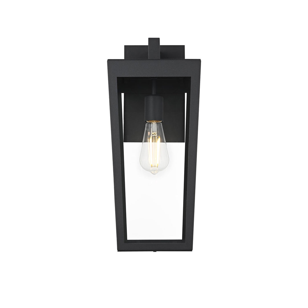 8 Inch Outdoor Wall Sconce In Black - View 3 - Joshua Marshal