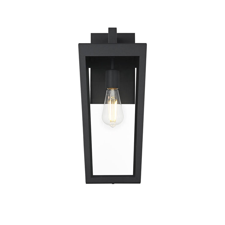 8 Inch Outdoor Wall Sconce In Black - View 3 - Joshua Marshal