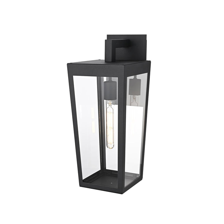 8 Inch Outdoor Wall Sconce In Black - View 4 - Joshua Marshal