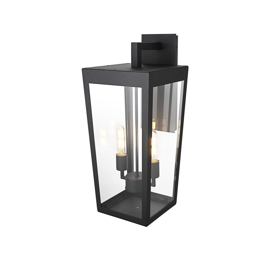 10 Inch Outdoor Wall Sconce In Black - View 5 - Joshua Marshal