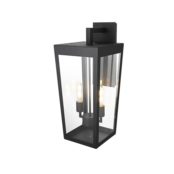 10 Inch Outdoor Wall Sconce In Black - View 5 - Joshua Marshal