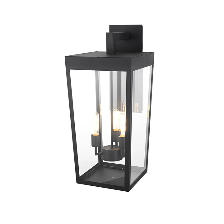 12 Inch Outdoor Wall Sconce In Black - View 4 - Joshua Marshal