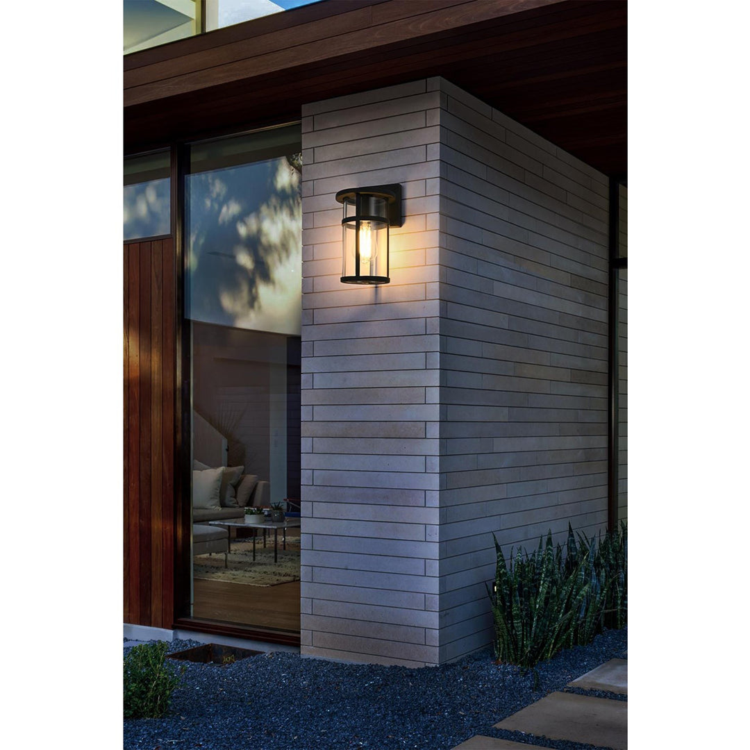 6 Inch Outdoor Wall Sconce In Black - View 2 - Joshua Marshal