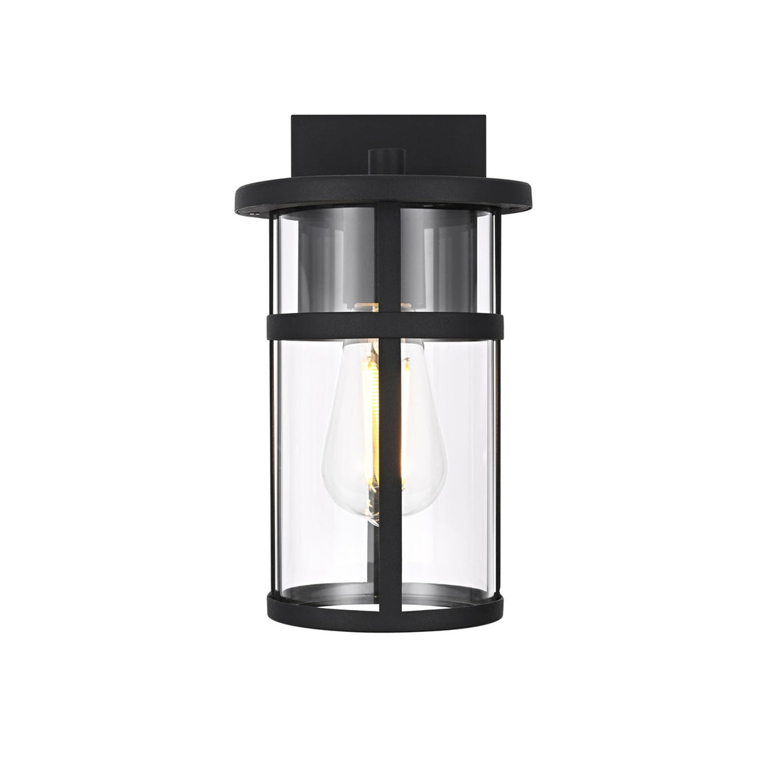 6 Inch Outdoor Wall Sconce In Black - View 3 - Joshua Marshal