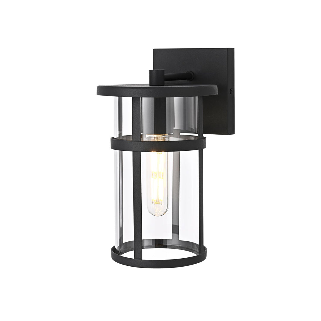 6 Inch Outdoor Wall Sconce In Black - View 4 - Joshua Marshal