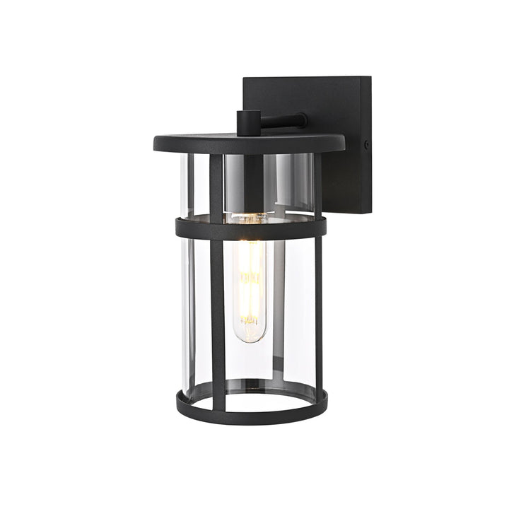 6 Inch Outdoor Wall Sconce In Black - View 4 - Joshua Marshal